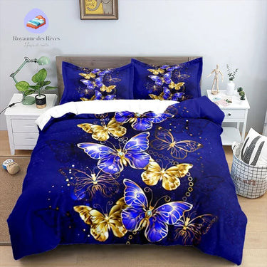 Housse de Couette Papillon Doré